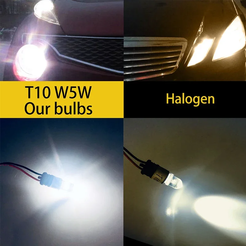 10�� W5W T10 LED ���� �ڵ��� �ǳ� ������ ���� ���� �ְ� ����� �ñ׳� ���� 26SMD 4014 ĵ���� 6000K
