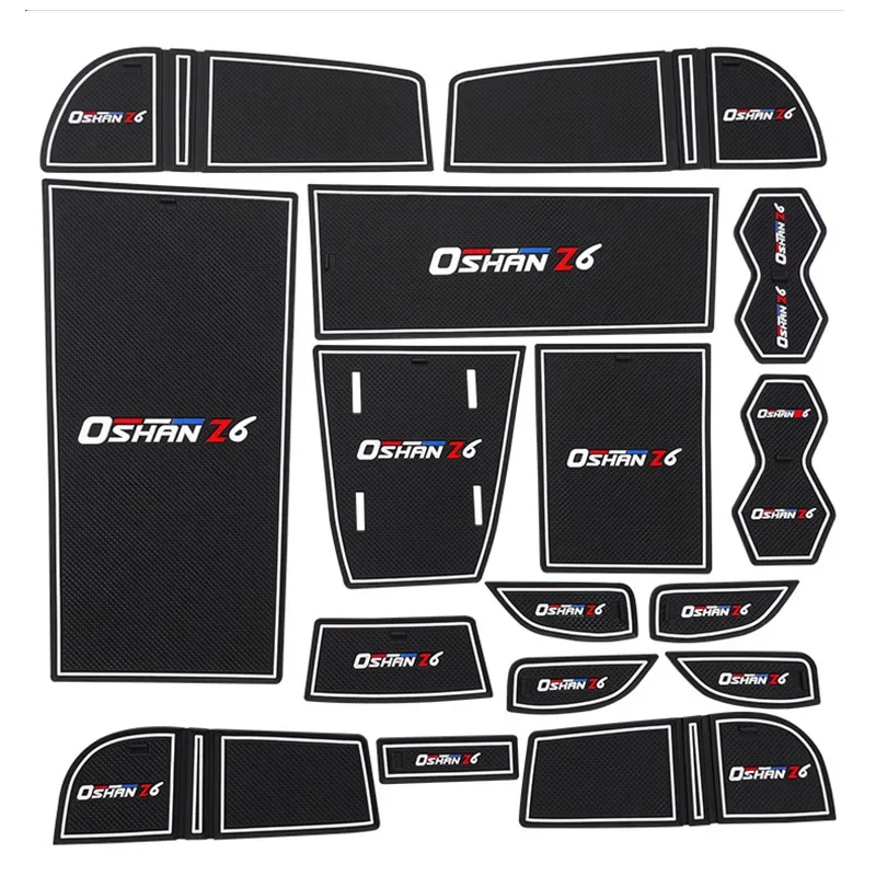 16pcs for Changan OSHAN Z6 Gate Slot Pad Interior Anti Slip Decoration Water Cup