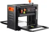 Power Benchtop Planers, Three-Blade, Two Speed, 13" Width Worktable Thickness Planer with Extended Infeeding Table, Low Noise 1