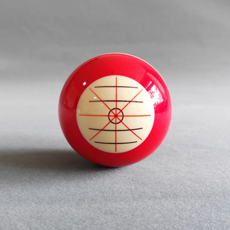 5.72cm Billiard Pool Practice Ball, Wear-resistant Snooker Training Cue Ball with Standard Lines and Dots