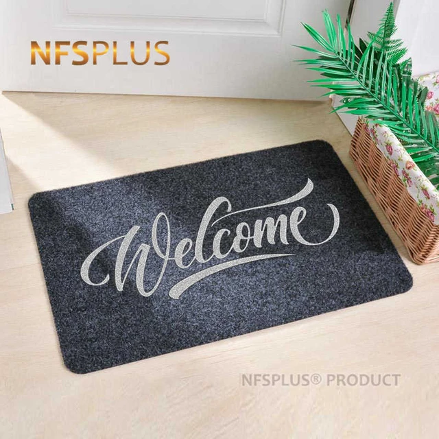 Home Decorative Front Door Mat Entrance Hallway Doormat 40x60cm Black  Coffee Anti-Slip Floor Mat Carpet Rug Shoes Clean Mats - AliExpress