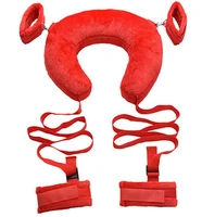 Sex Spielzeug Baumwolle Bdsm Bondage Set Handschellen Sexy Bein Kissen Ausdünnung Gürtel Biegen Orgasmus Paar Spielzeug 4