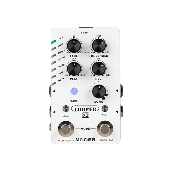 MOOER-pedal LOOPER X2 Dual-footswitch estéreo, función de grabación  automática - AliExpress