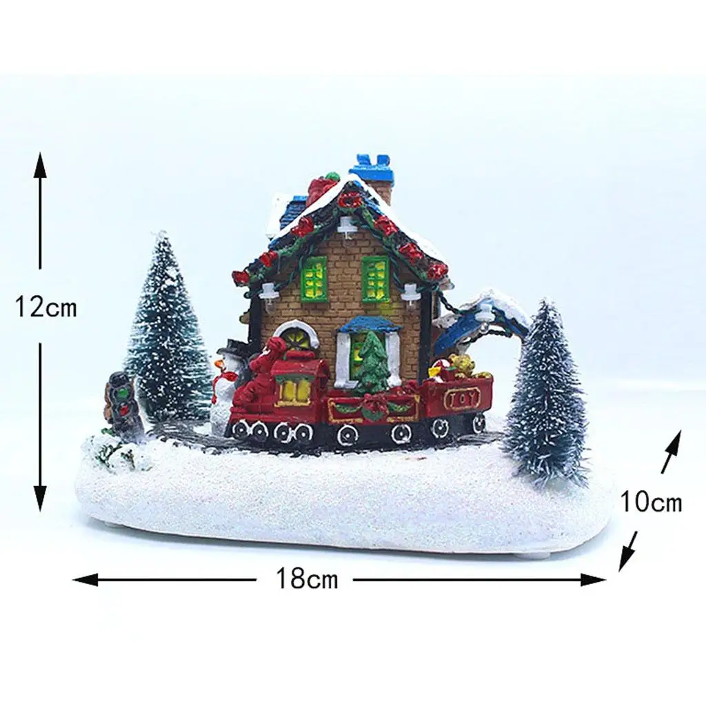 Christmas House Village Farmhouse Light Up Lighting LED Snow Buildings Santa Christmas House Village Farmhouse Light Up Lighting LED Snow Buildings Santa