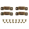 4pcs Vintage Tape Measure Clips Metal Tape Measure Hanger Carrier Leather Tool Waist Pocket Bag Clip Portable Tool Bag Holder 1