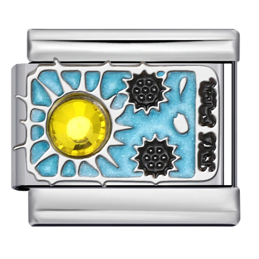 DIY Tarot Card Series Italienisches Charm-Armband, Sonne, Mond, Muster, Perle, passend für 9 mm Edelstahl, italienisches Charm-Armband, Schmuck, Geschenk – Detail 16