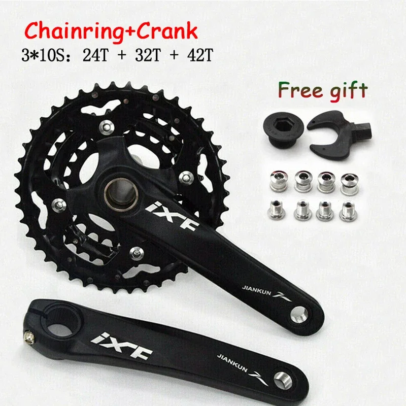 Shimano-自転車チェーンクランクセット,マウンテンバイク,ダブル