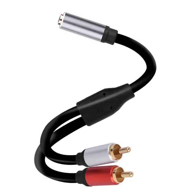 Cavo Audio 3.5mm A 2 RCA | Collegamento Stereo Per TV, Auto, Home Theater | 3 Metri - Foto 4