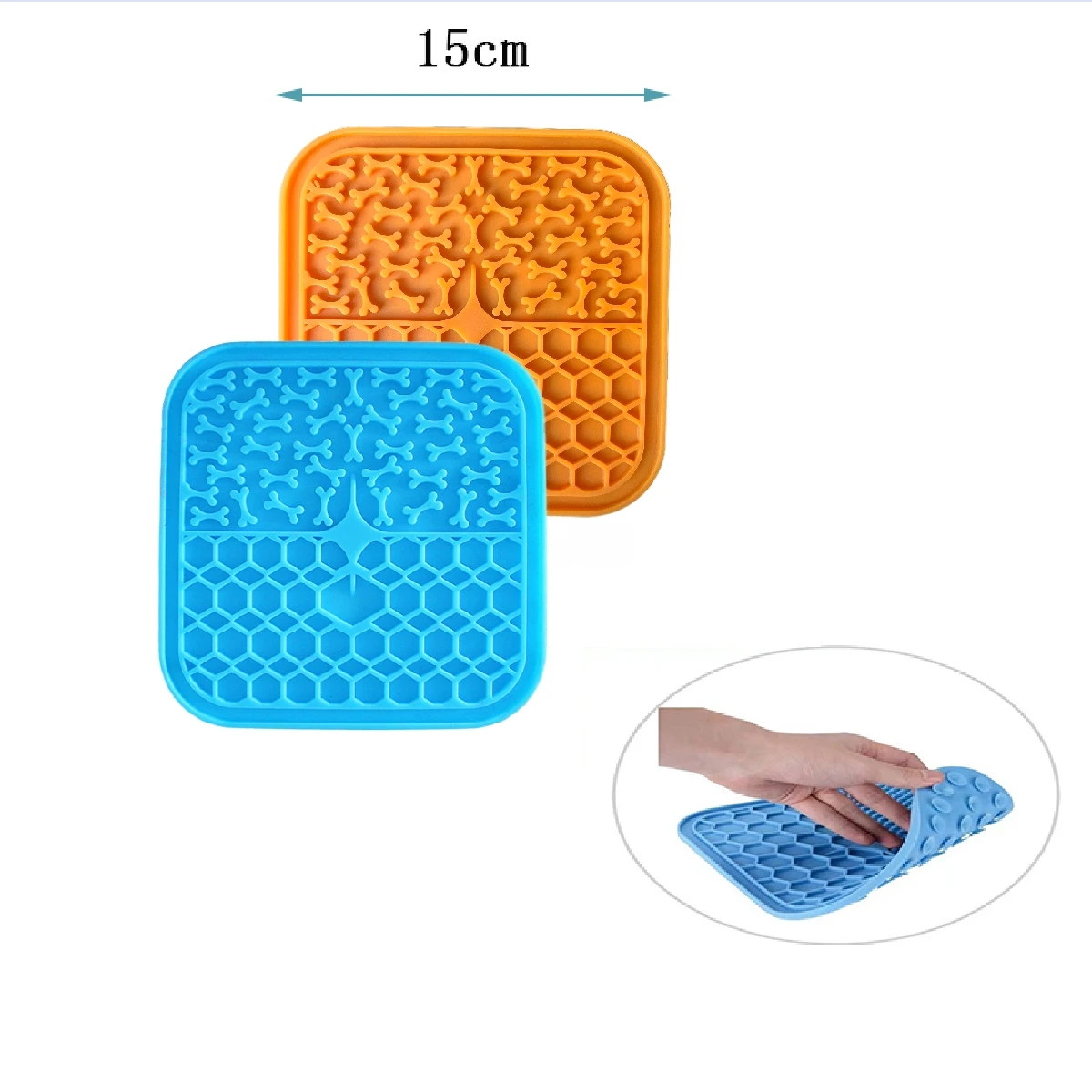 Pet Lick Silicone Mat Cat Dog Slow Eating Food Plate Dog Bathing Distraction Butter Dog Sucker Food Training Dog Feeder Supplies