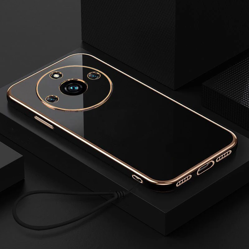 Luxury Square Plating Shockproof Silicone Phone Case - Premium Back Cover s