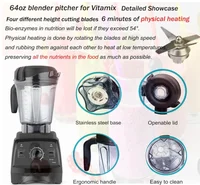 64 Oz Low-short Modern Design Mixer Pitcher Replacement 5000 5200 6300 7500 Pro750 Container/cup Suitable for C/G Series Mixer 5