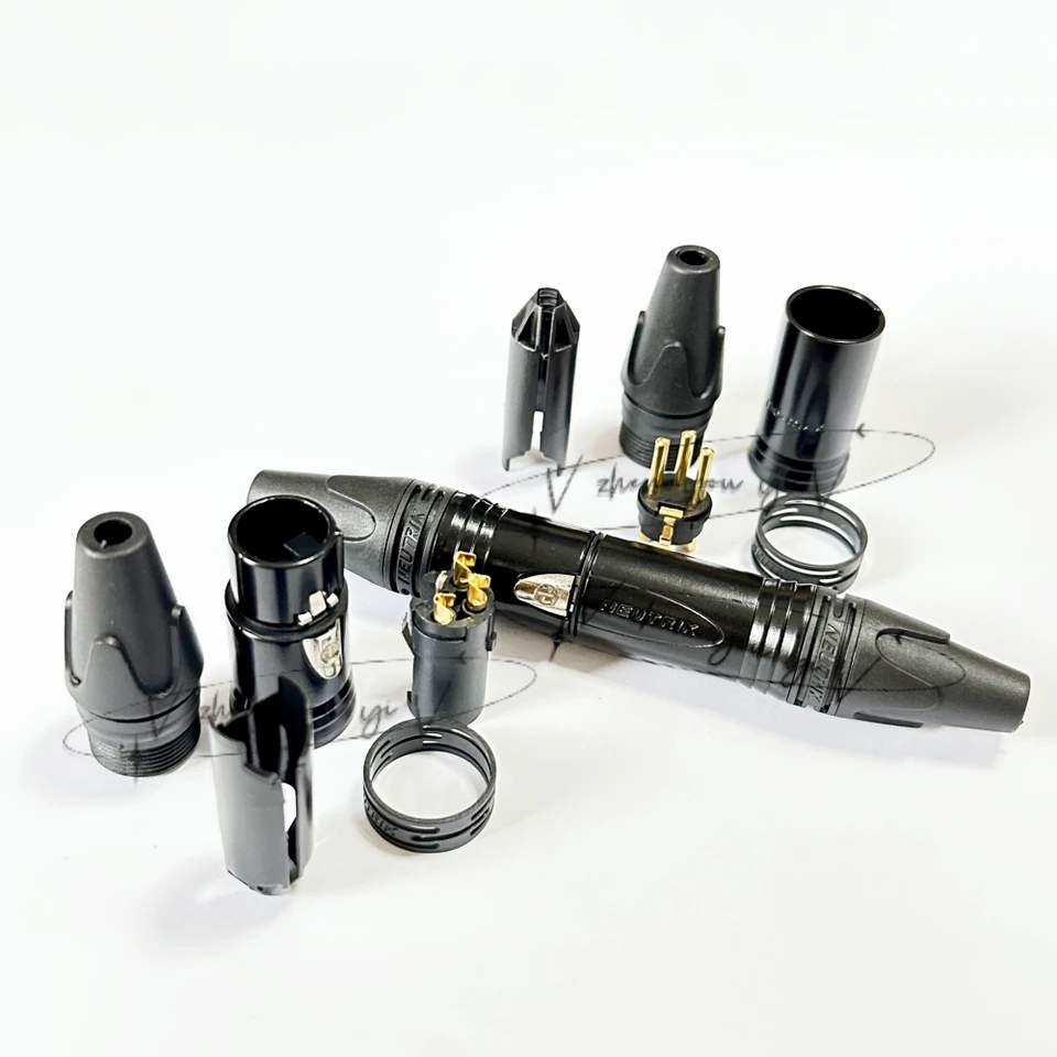 Neutrik's REAN Cavo XLR In Metallo Connettore 3 Pin Placcatura In Oro Maschio Femmina Audio Microfono Presa Modulo A Forma Di D Per 86 Pannelli 1 PZ - Foto 9