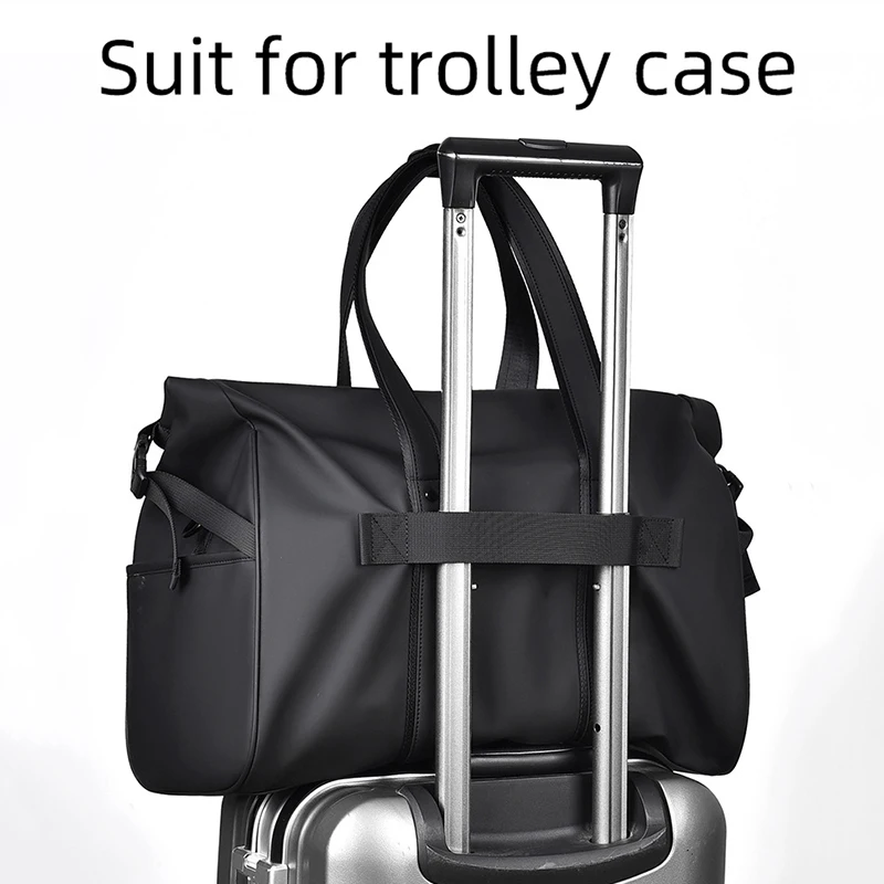 34L-41L Waterproof Sport Fitness Pack Expandable Yoga Bag Travel Bag Dry Wet Separation Luggage Handbag Men Commute Shoulder Bag 6