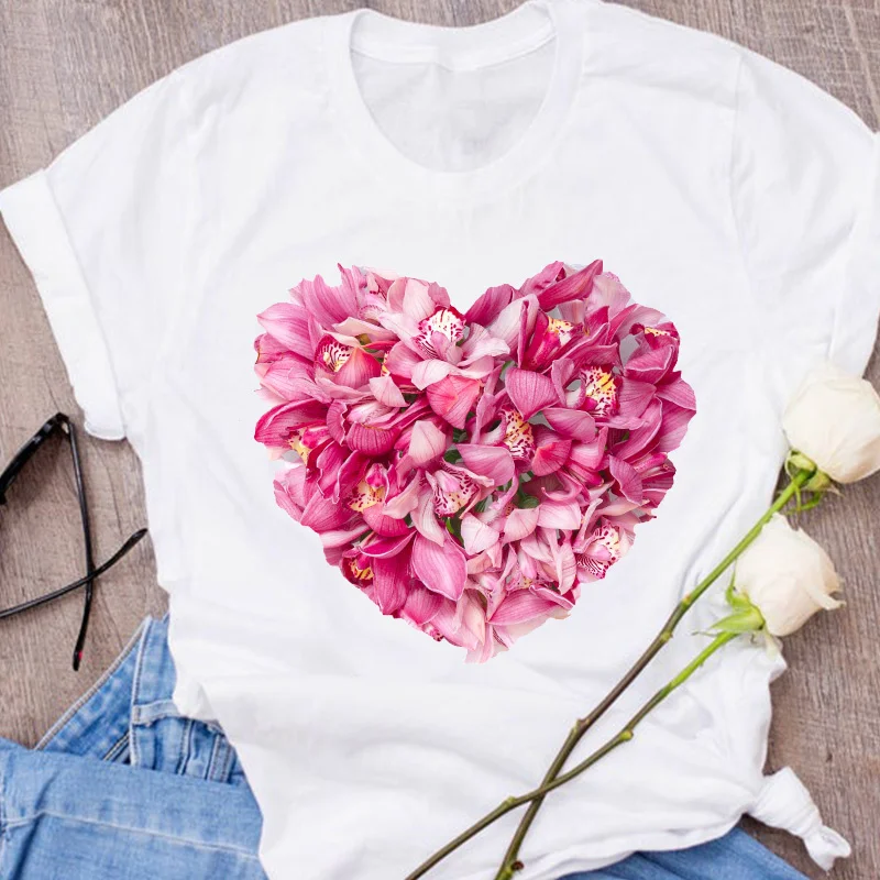 

Women Graphic Plant Cactus Love Plant Fashion Printed Cute 90s Lady Clothing Female Tees Print Tops T Shirt Womens T-Shirt