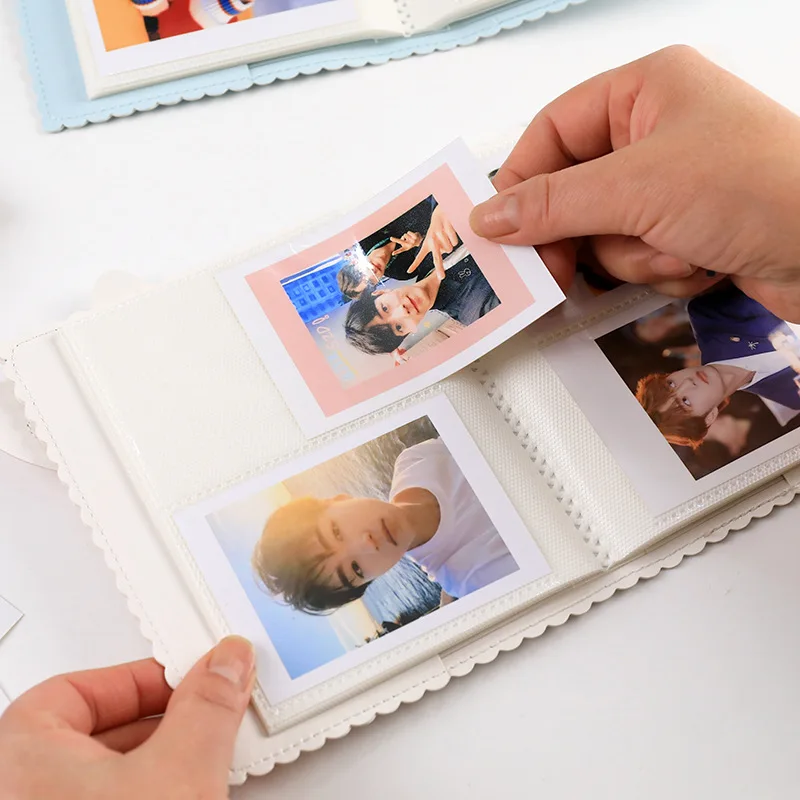 64 포켓 3 인치 사진 앨범 책 Fujifilm Instax Mini 11 9 8 7s 70 25 90 LiPlay LINK SP-1 SP-2 인스턴트 카메라 카드 소지자