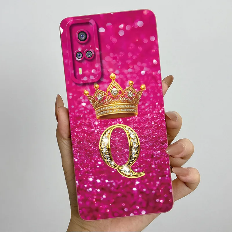 Elegant Crown Letter Silicone Soft Phone Case - Protective Shell Back Cover s