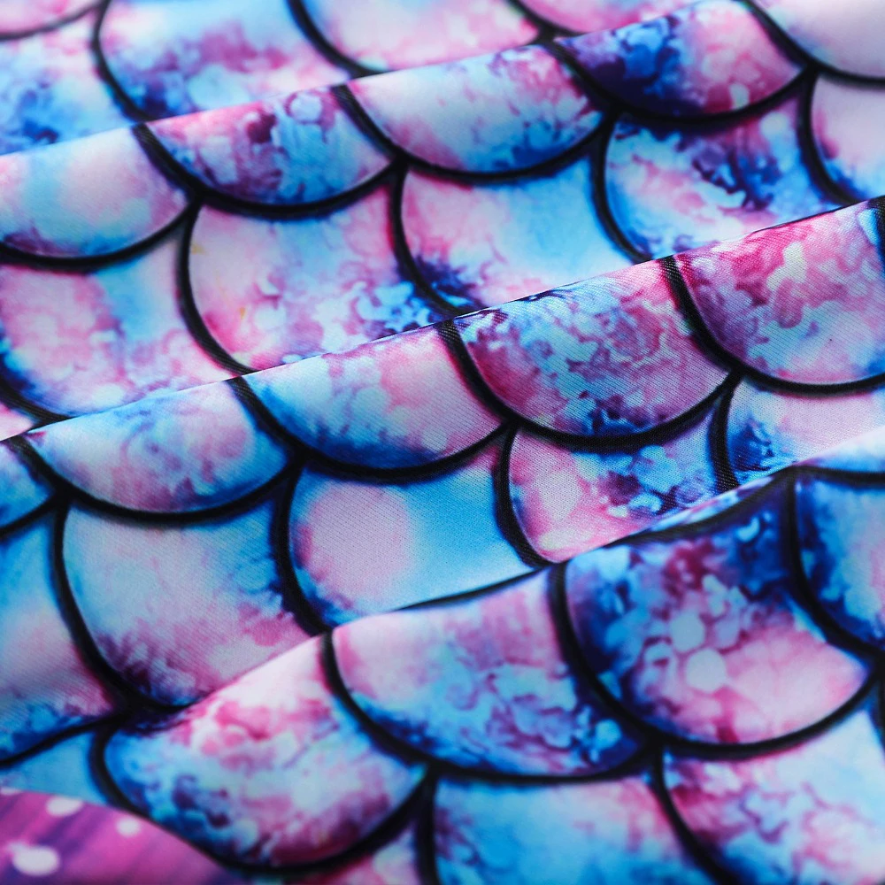 Sommer Kinder Mädchen Fischschuppen Print Tank Einteiler Badeanzug, Kinder Strand Badeanzug, Bademode für 3-12 Jahre, Mädchen Kleidung – Detail 10