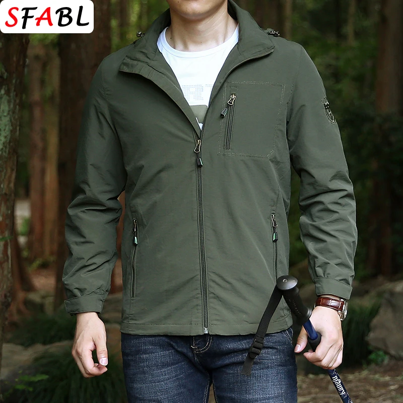 NewMensJacketWaterproofBreathableQuickDrySummerWindbreaker