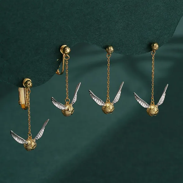 Harries Fashion Earings Jewelry Orecchini Con Boccino D'Oro Per Le Donne Ragazze Magic Academy Anime Luna Potters Lo Stesso Regalo Dell'Orecchino
