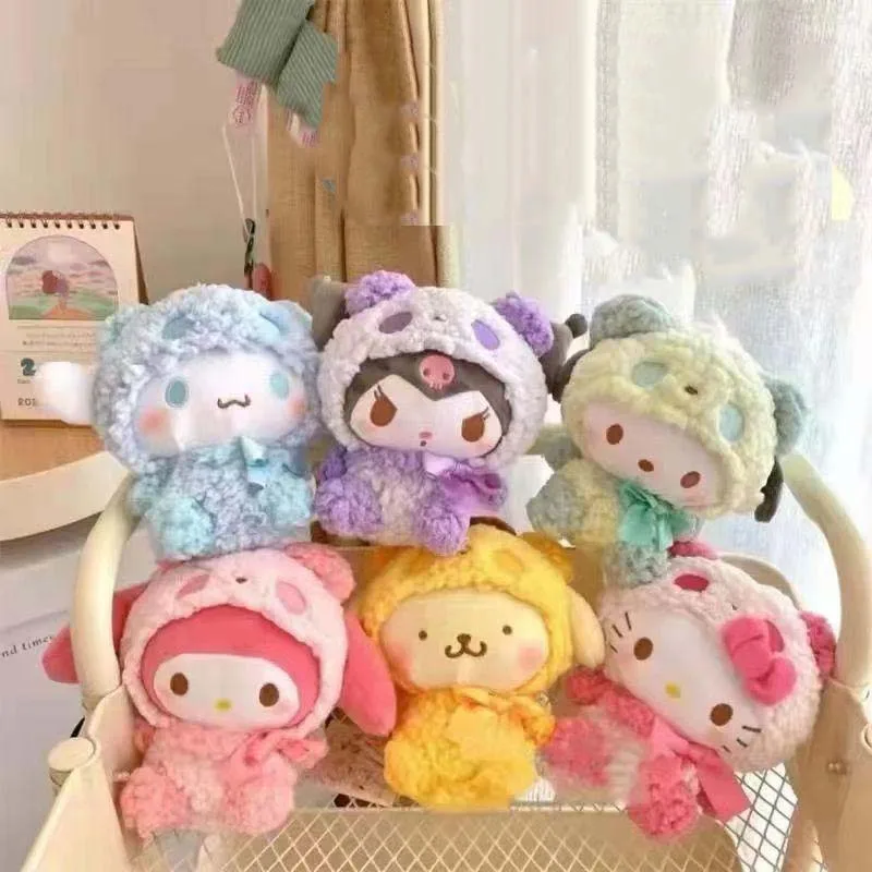

Sanrio Kawaii Hello Kitty Plush Doll Kuromi Anime My Melody High Color Value Pompompurincute Cartoon Pillow Birthday Gift