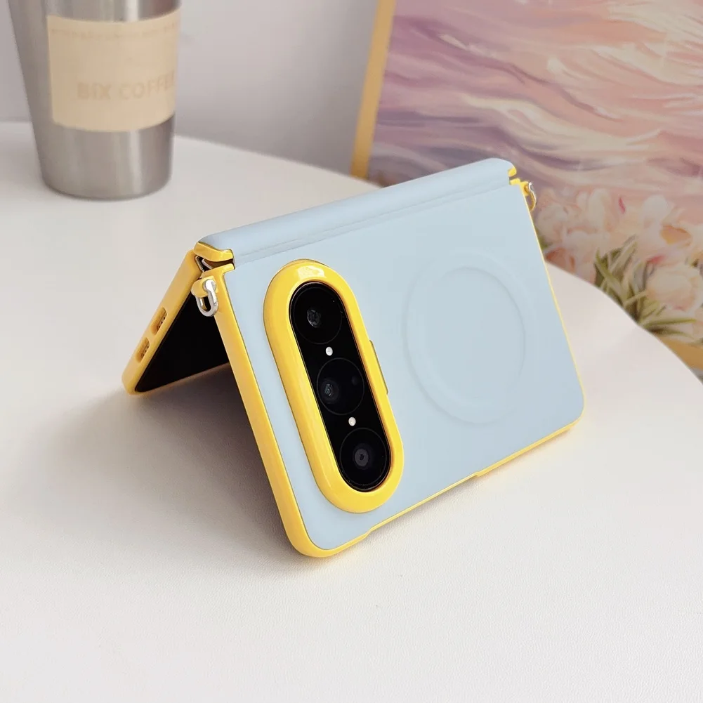Hinged Phone Case For Huawei Pura X Max With Camera Lens Protection_voghion.com