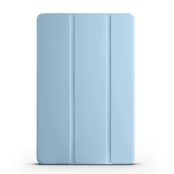 Tri-Folding Stand Soft Silicone TPU Tablet Case - 11 Inch 2024 for HonorPad X8a 11 inch (Sky blue)
