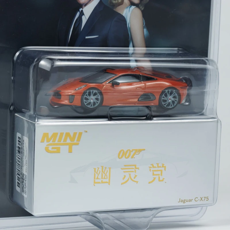 Jaguar C-X75 Arancione Metallizzato 1/64 Mini GT - James Bond Spectre 2015