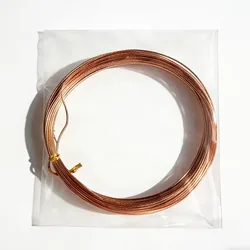 Pure Copper Wire - 10M Electrical Conductive Coil, Multiple Gauge Options - Diameter 0.2mm (Red)