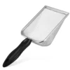 Stainless Steel Cat Litter Scoop Metal Small Holes Long Handle Litter Box Scooper Ergonomic Tool