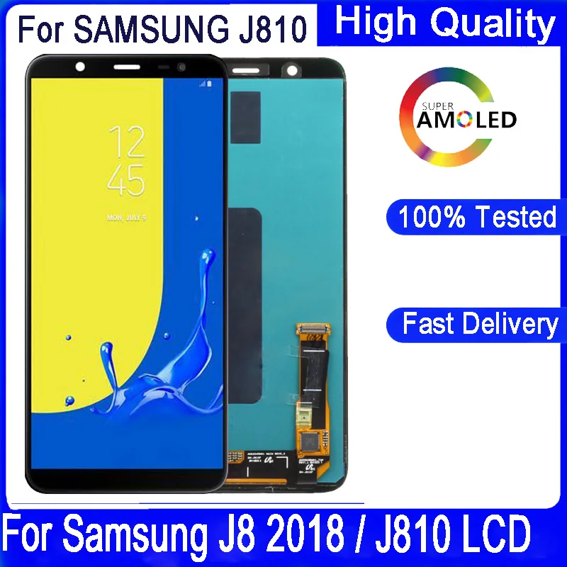 6-0-Super-AMOLED-LCD-For-SAMSUNG-J8-2018-J810-J810F-SM-J810F-J810G ...