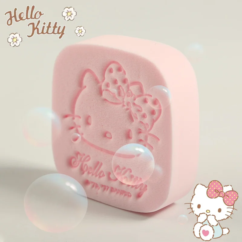 Hello Kitty Face Square Makeup Remover Tool PVA Soft Sponge Cellulose