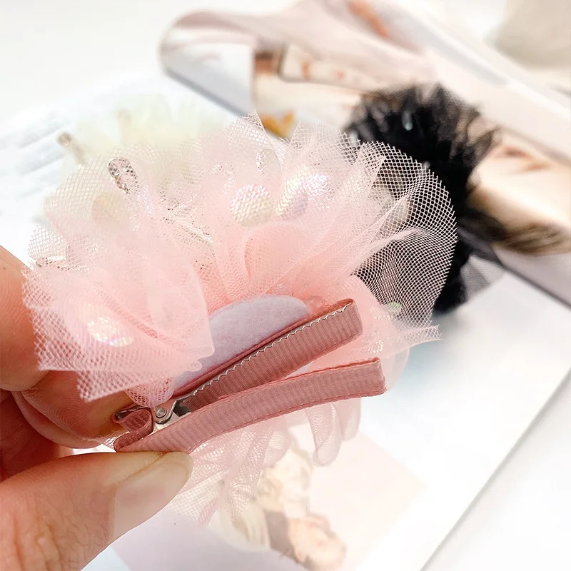 Children Girls Princess Hairpin Vintage Crown Rhinestone Lace Cute Hair Clip Pin for Kids Party Birthday Christmas Accessories