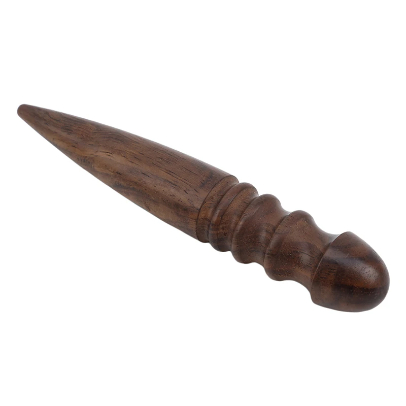 1pcs wood leather tools leather craft tool kit leather craft tools leather craft tool slicker burnishing rod for leather edges
