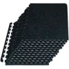 Rubber Top Exercise Puzzle Mat 3/4-inch, 24 SQFT, 6 Tiles, EVA Foam Interlocking Tiles for Home Gym Protective Flooring 1