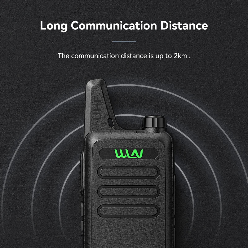 6PCS WLN KD-C1 Mini Walkie Talkie UHF 400-470MHz Transceiver 5W 16CH Handheld Amateur Two Way Ham Radio With C1 Six Way Charger 6