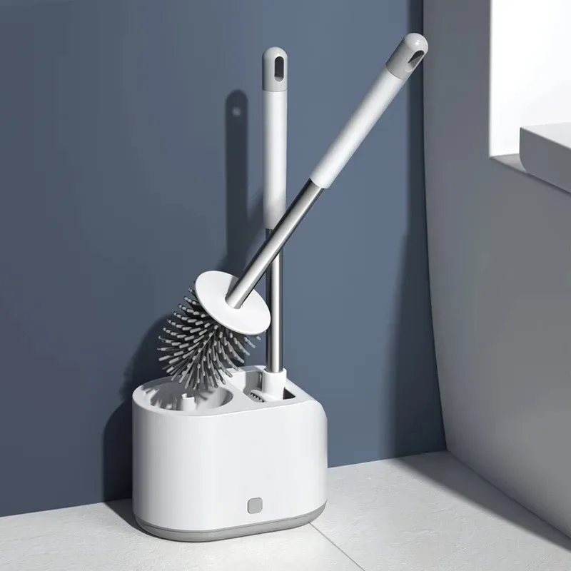 TPR Silicone Toilet Brush bathroom Cleaning brushes Leakproof water Wall Mounted xiaomi Yijie Toilet Brush Bathroom Sets