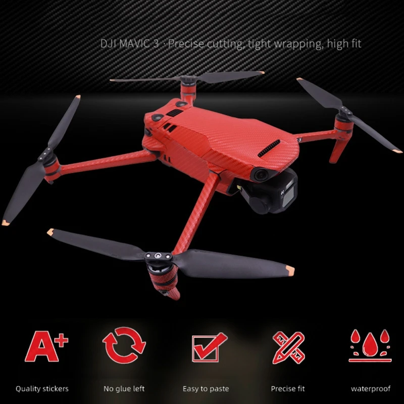 Drone Accessories Fashion Stickers Camera Sticker Smartphone Stickers Colorful Drone Stickers for dji Mavic 3 Decal Skin Sticker Drone Body Remote Controller Battery Protection Film Cover P9JD