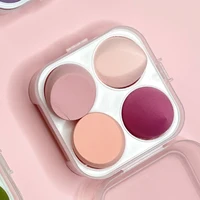 4pcs Makeup Sponge Powder Puff Dry and Wet Combined Beauty Cosmetic Ball Foundation Powder Puff Bevel Cut Make Up Sponge Tools 2