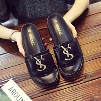 2025 été nouvelles femmes mode lettre Designer sandales décontracté fond épais bout rond en cuir chaussures de plage Ж Dönе Сан ».лии 3