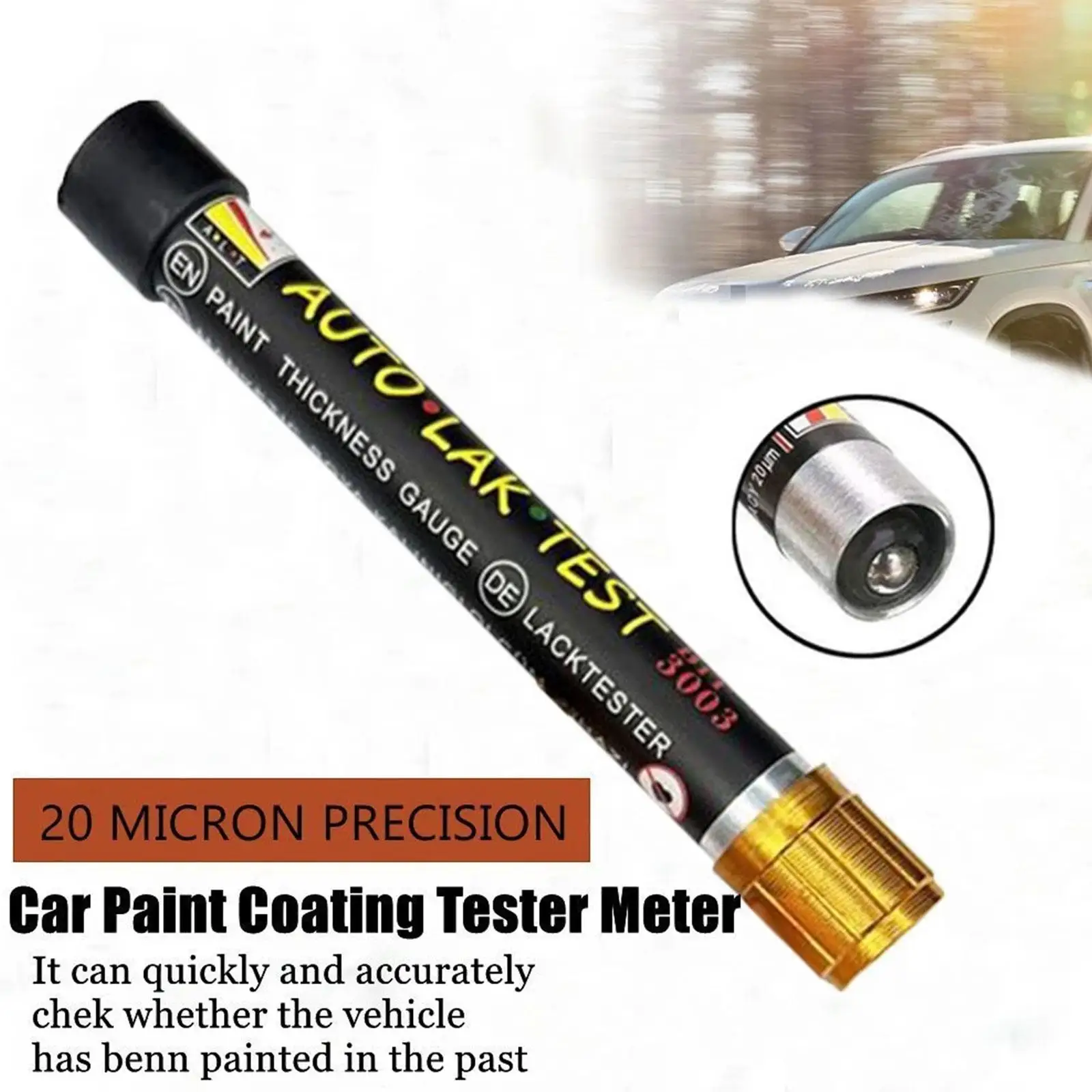 Auto Verf Dikte Tester Pen Auto Lak Test Bit Draagbare Auto Verf Coating Tester Meter Dikte Meter Gauge Crash Voor auto