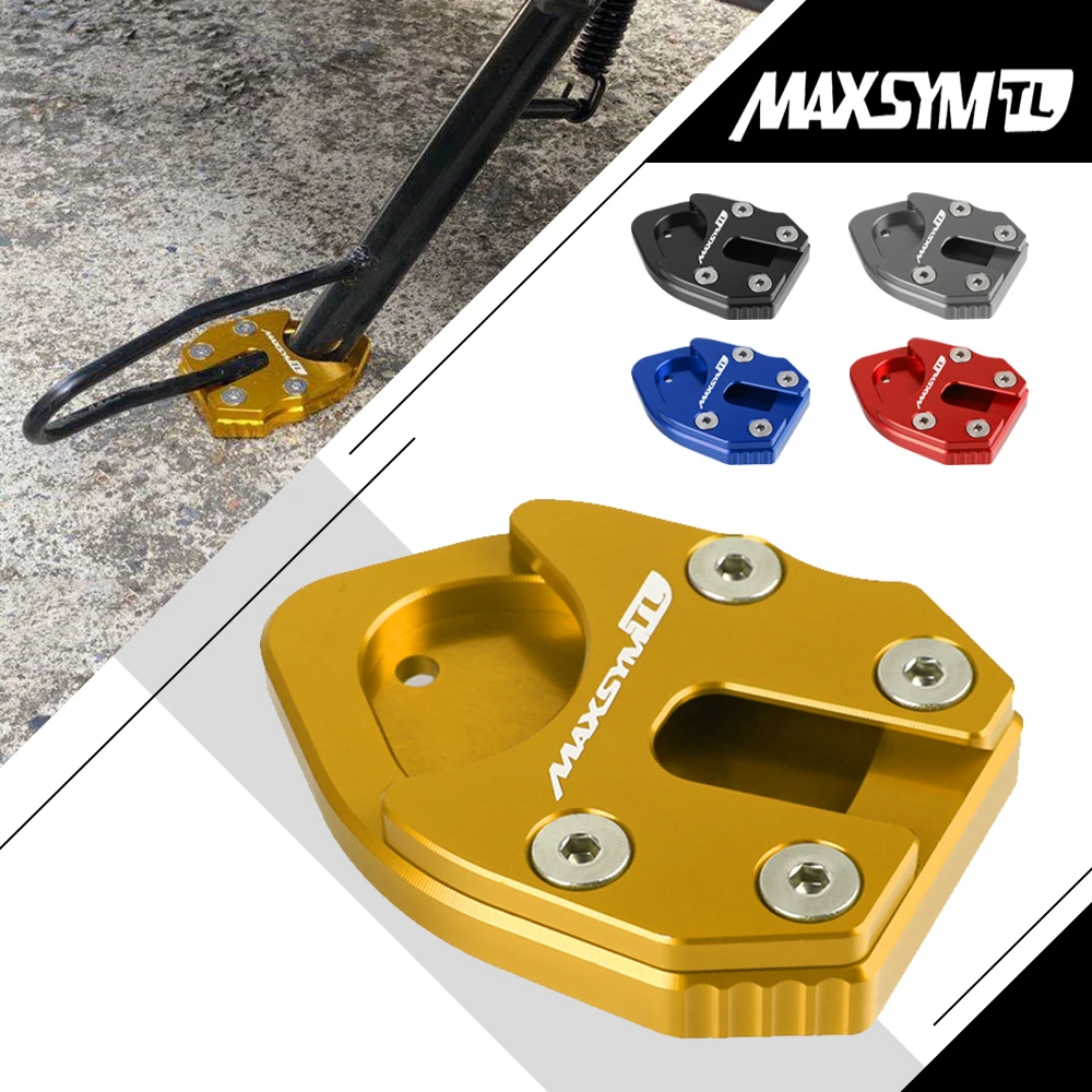 

Motorcycle Side Stand Enlarger Sled Sidestand Kickstand Foot Pads Support For SYM MAXSYM TL500 TL 508 2019-2023 2022 2021 2020