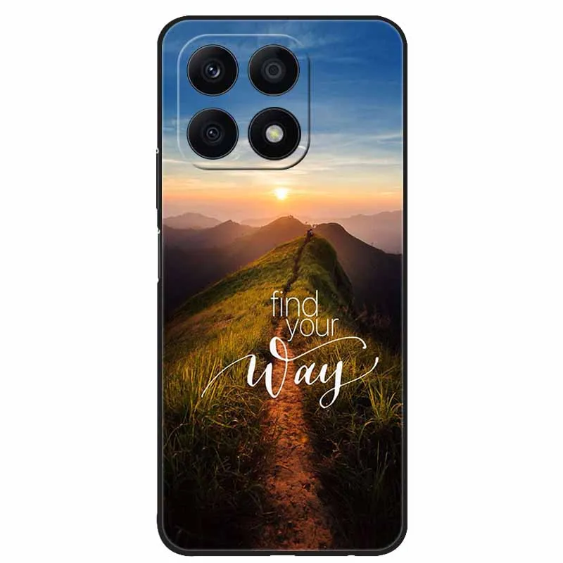 Cool Black Soft TPU Phone Case with Wolf and Lion Design - Durable Back Cover