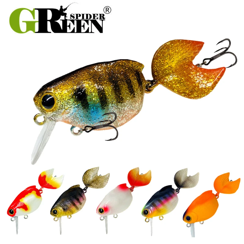 55mm75gGoldfishFloatingFishingLureCrankFreshwaterBass