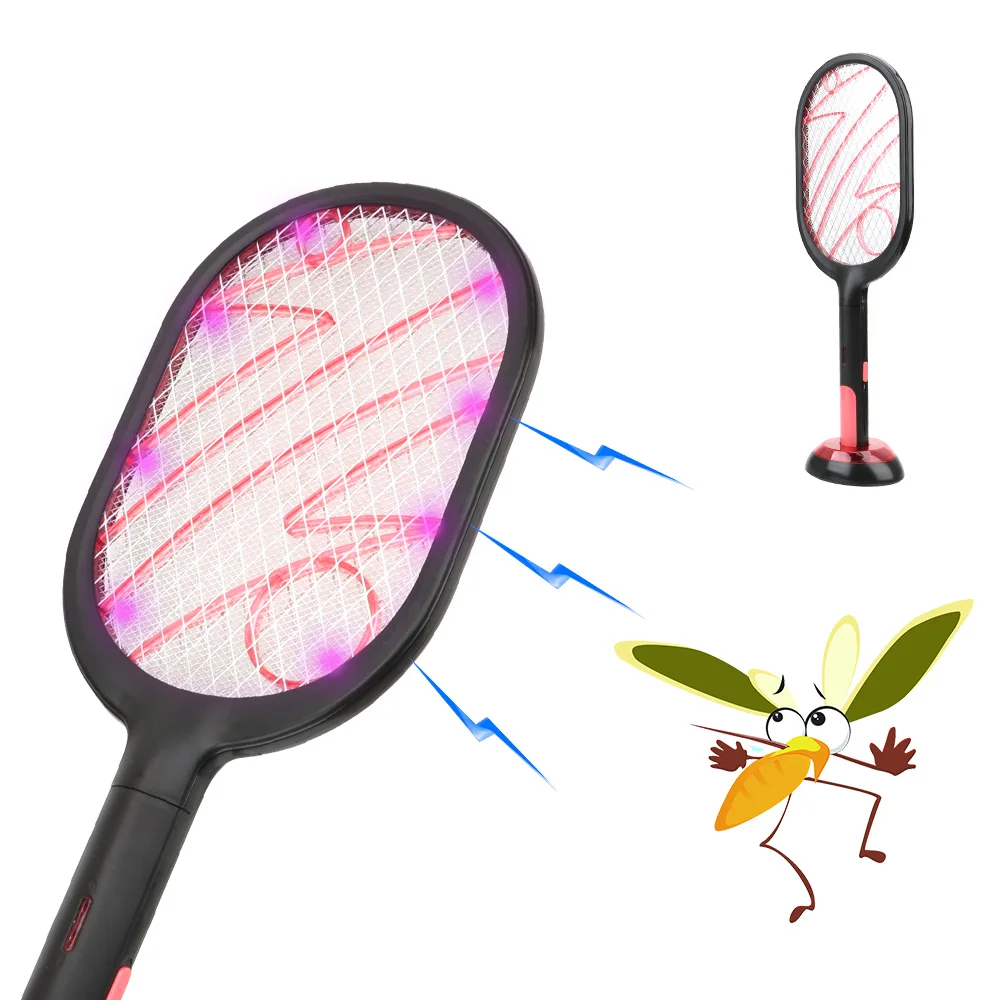 Insetto Racchetta Swatter Fly Bug Killer Trap Zapper Household Usb Electric Mosquito Swatter Ricaricabile Dual Modes