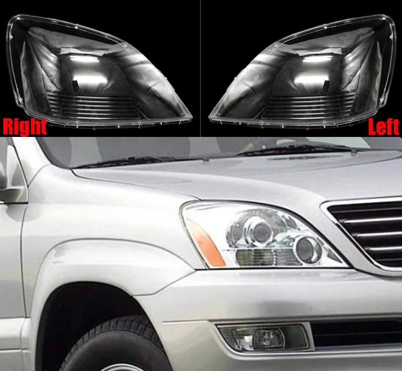 For Lexus Gx Gx470 20042012 Car Front Transparent Headlight Cover Auto