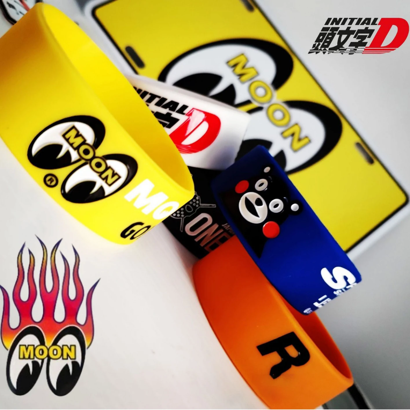 gear head cover JDM Initial D SPOON Gear Shift Cover Handle Decoration Fits Manual Automatic Universal Car Knob Lever Interior Decor Wristband