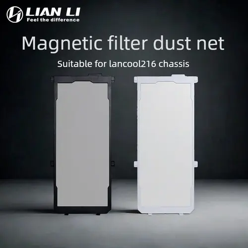 LIAN LI High Density Magnetic Filter for LANCOOL 216 Chassis Front Mesh Panel,PC Case Dust Net Black and White LAN216-2X/2W - Image 5