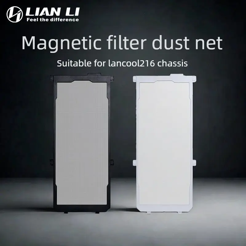 LIAN LI High Density Magnetic Filter for LANCOOL 216 Chassis Front Mesh Panel,PC Case Dust Net Black and White LAN216-2X/2W - Image 5