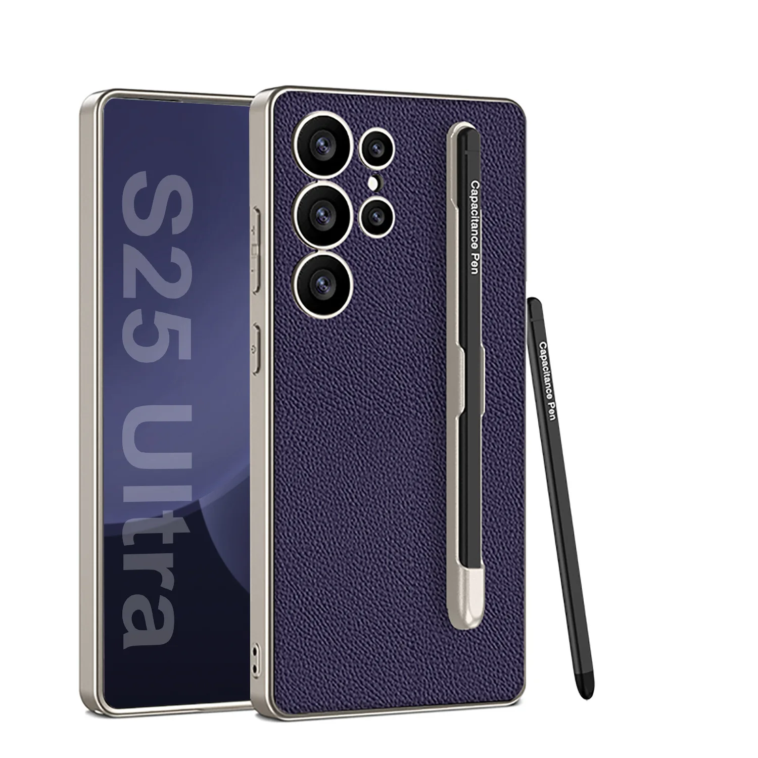 Luxury Carbon Fiber Anti-Knock Case with Pen Holder