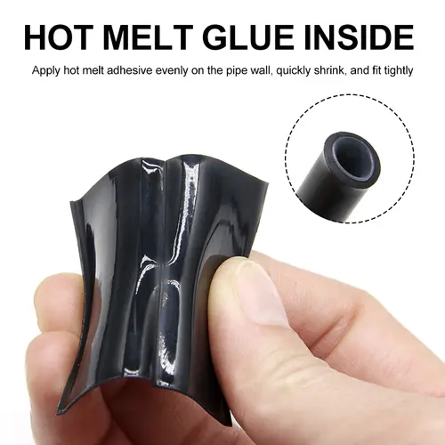 Red Black 3:1 Dual Wall With Glue Heat Shrink Tube 1.6 ~ 50mm Polyolefin Shrinkable Tubing Adhesive Lined Insulated Cable Sleeve - Image 2